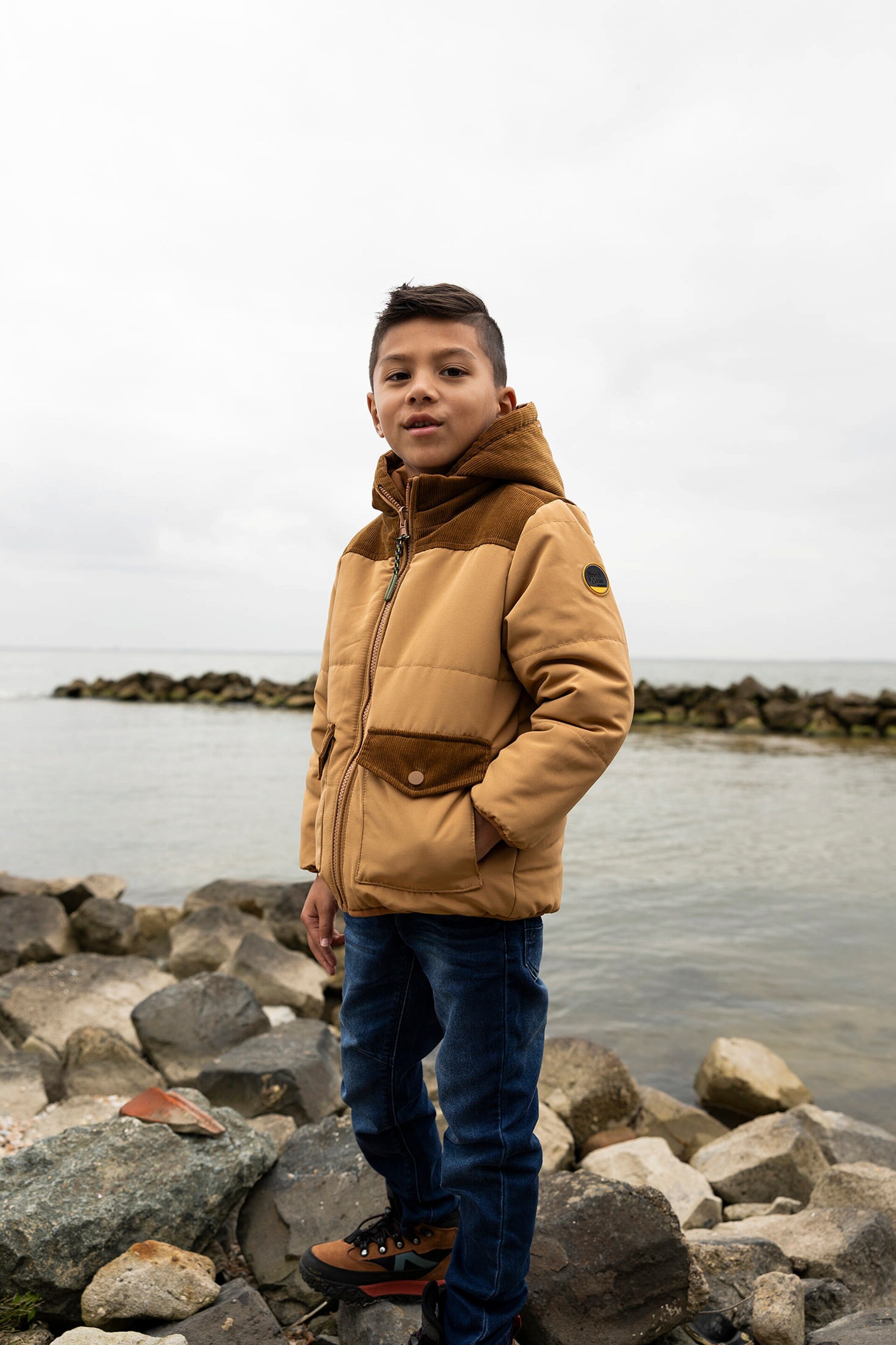 NOPPIES KIDS Winter jacke Hinix - Reversible Bistre