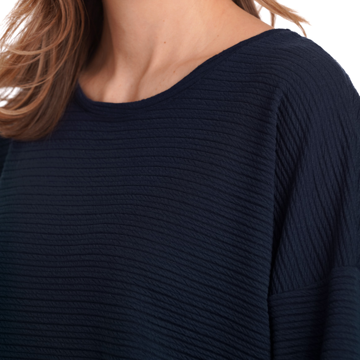 Gina Benotti Damen Shirt mit 3/4-Ärmeln dunkelblau