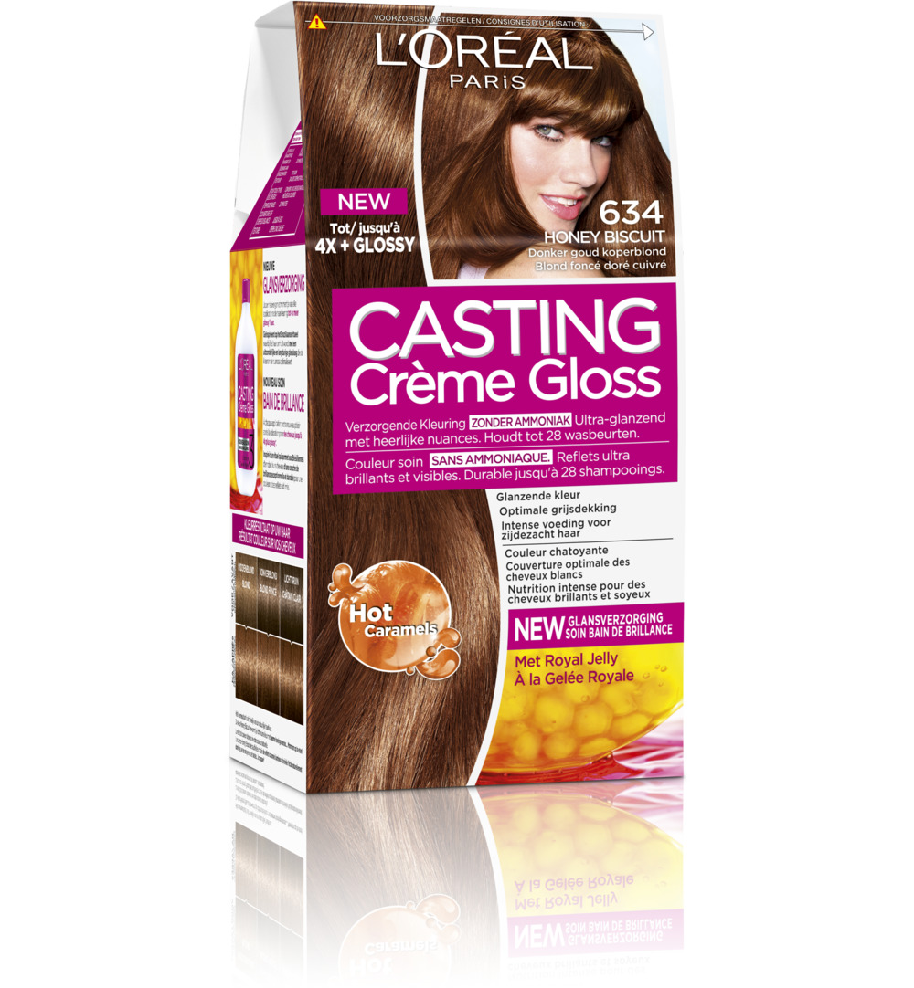 L’Oréal Casting Creme Gloss 634 Honey Biscuit (1 set)