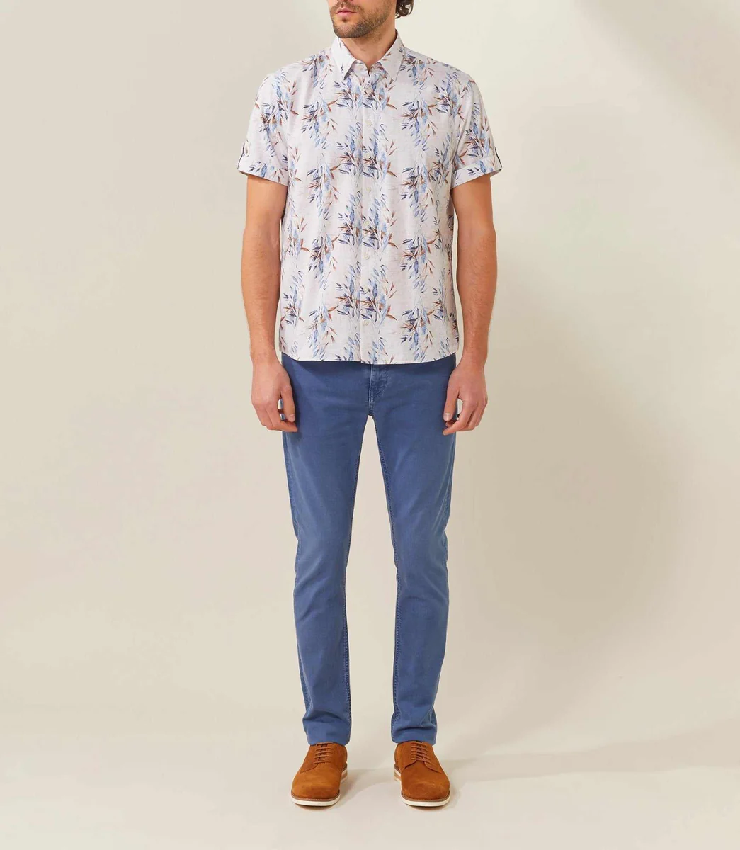 Chemise casual bleu ciel 