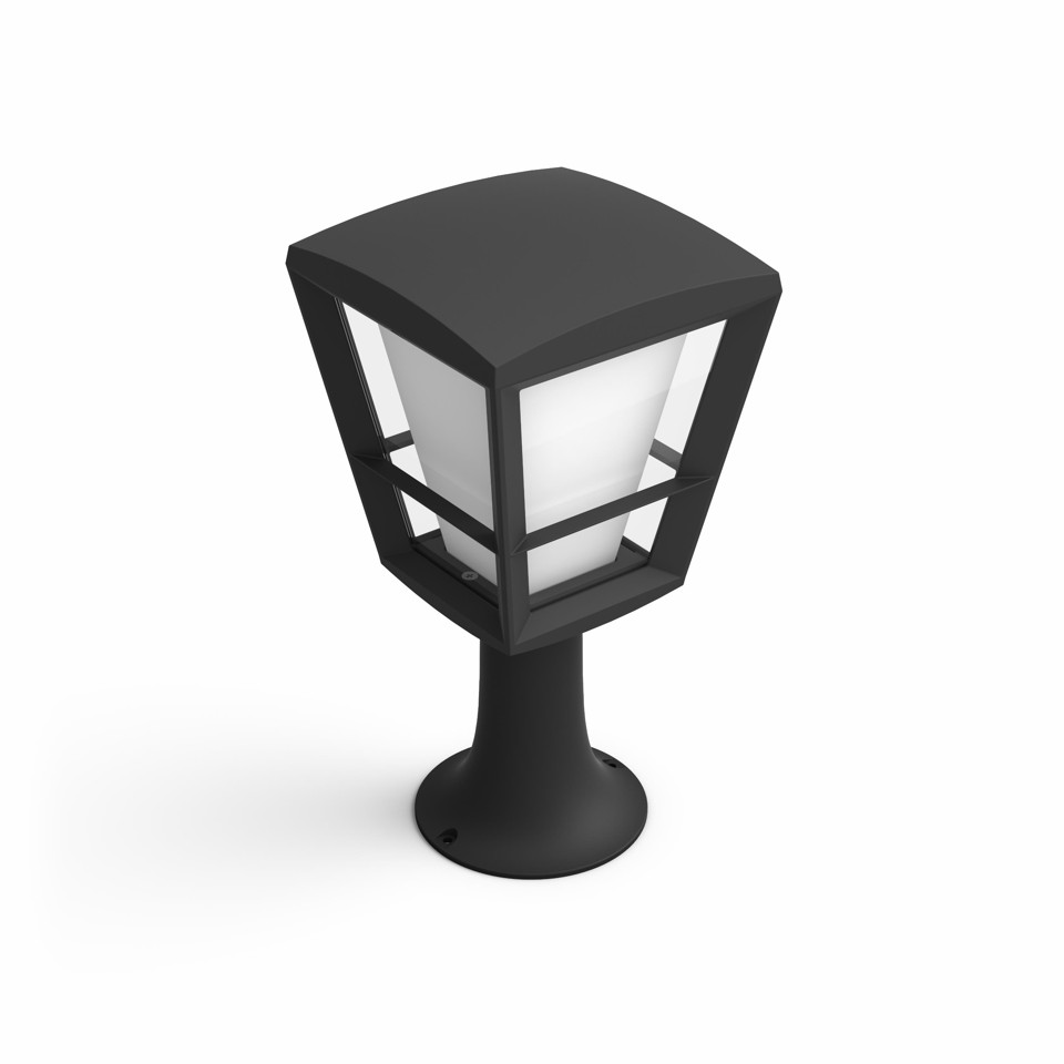 Philips Hue - Econic Pedestal Black - White & Color Ambiance - Udendørslampe