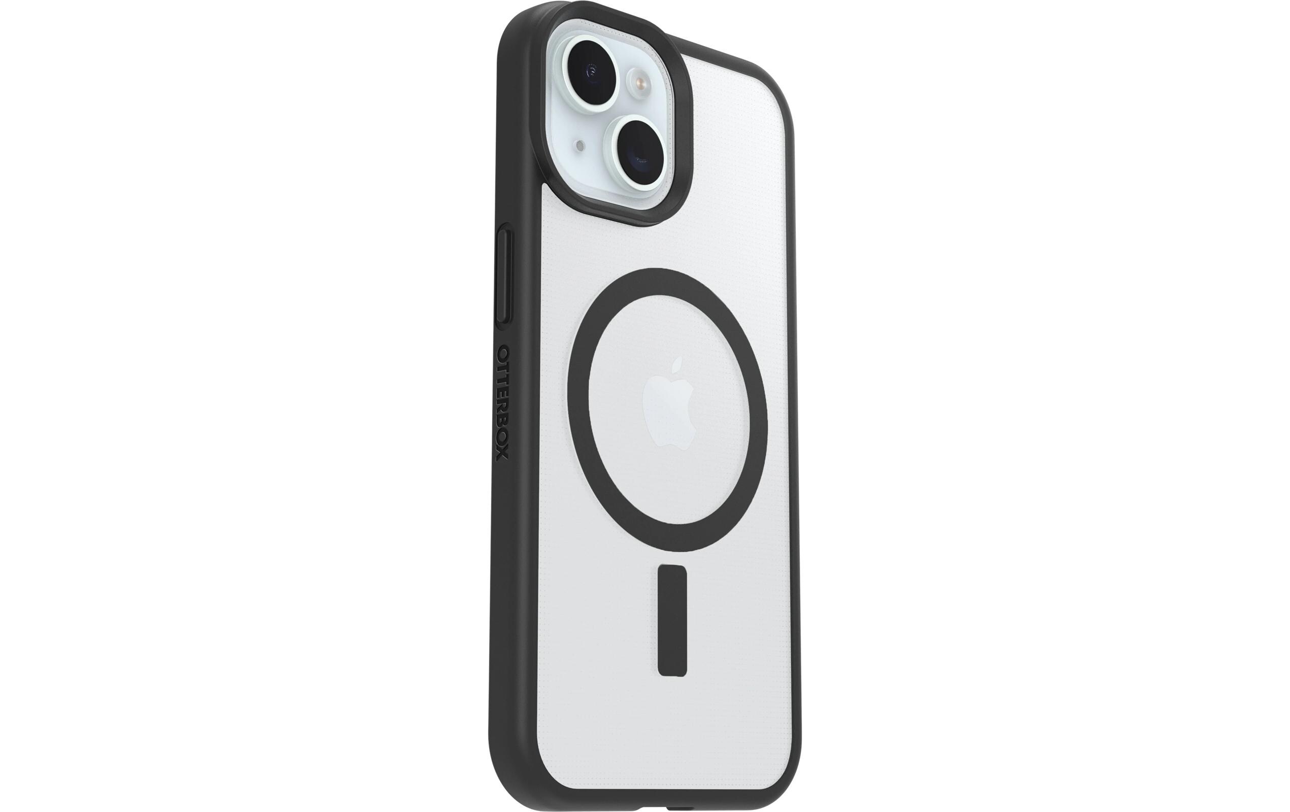 Back Cover React Schwarz/TransparentSchutzhülle für das Apple iPhone 13/iPhone 14/iPhone 15/iPhone 16e mit MagSafe Lademöglichkeit