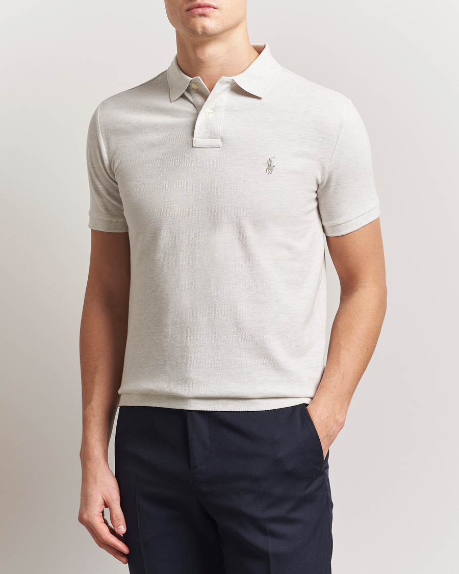 Polo Ralph Lauren Custom Slim Fit Polo Soho Heather