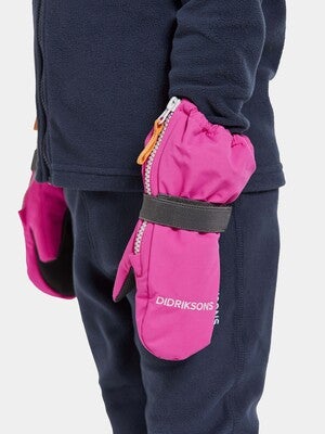 Didriksons Biggles Zip Votter, Plastic Pink