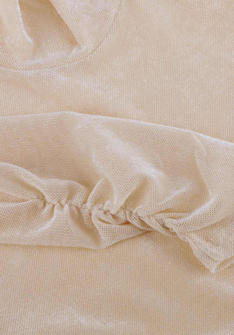 beige dante6 top olya velvet layering mesh top