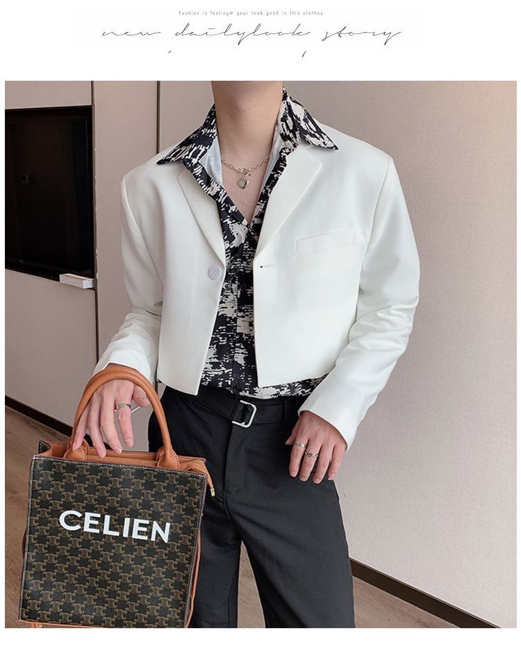 VEAZ - Blazer met één knoop en cropped pasvorm