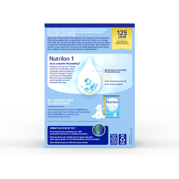 Nutrilon 1 Volledige Zuigelingenvoeding - Baby 0 - 6 Maanden 1,2 kg