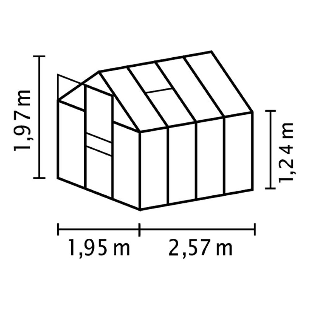DRIVHUS VITAVIA VENUS 5000 ALU/POLY 5 M²
