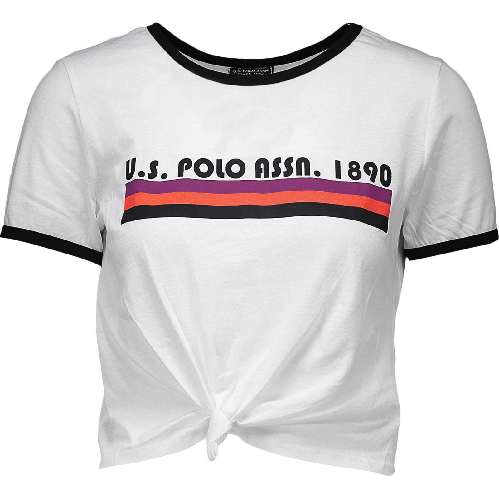 US Polo Logo Knopf D, weiss, L