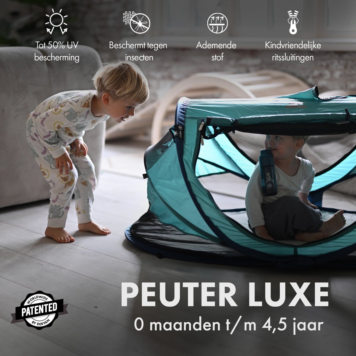 Deryan Peuter Luxe campingbedje - Ocean