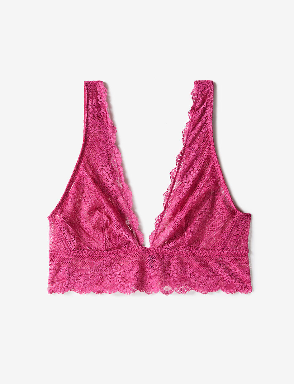 Soutien-gorge brassière sans armatures - rose dahlia