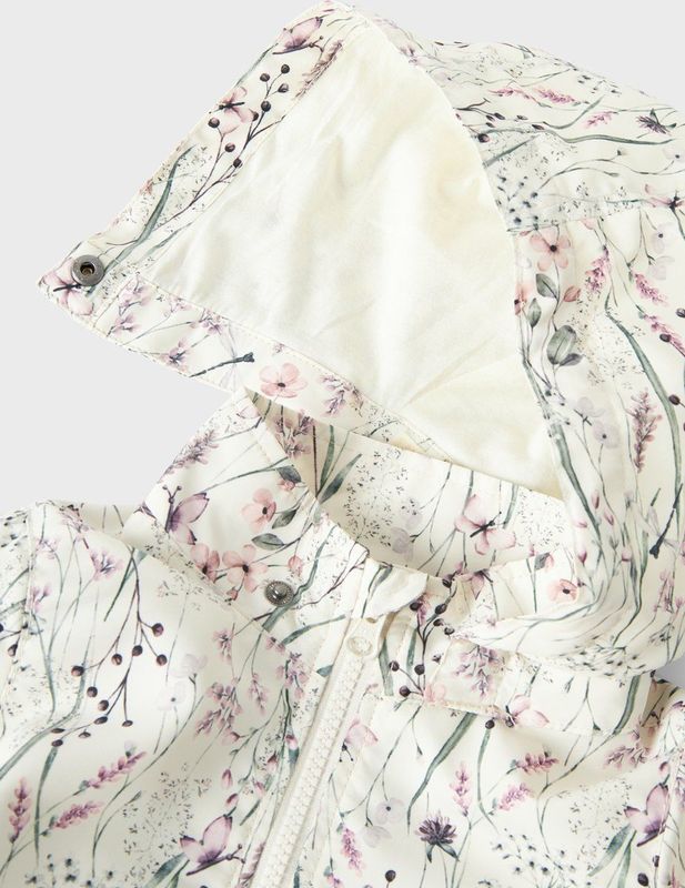 Name It - Nmfmaxi Li Jacket Aop - Tussenjas - Whisper White - Peuters