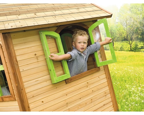 speelhuis axi Julia, hout gebeitst