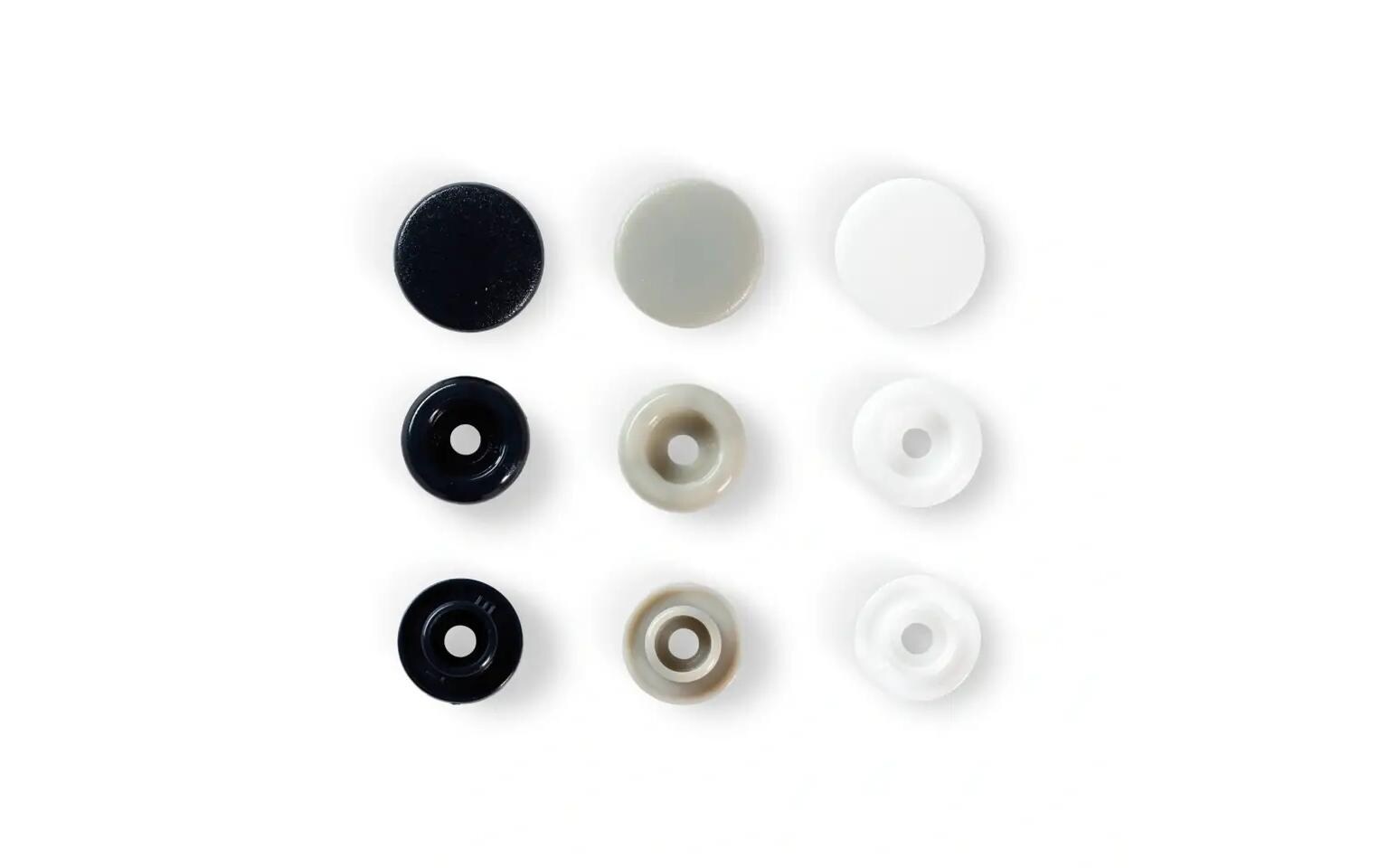 Druckknöpfe Color Snaps Mehrfarbig 12.4 mm, 30 StückNähfreie Druckknöpfe