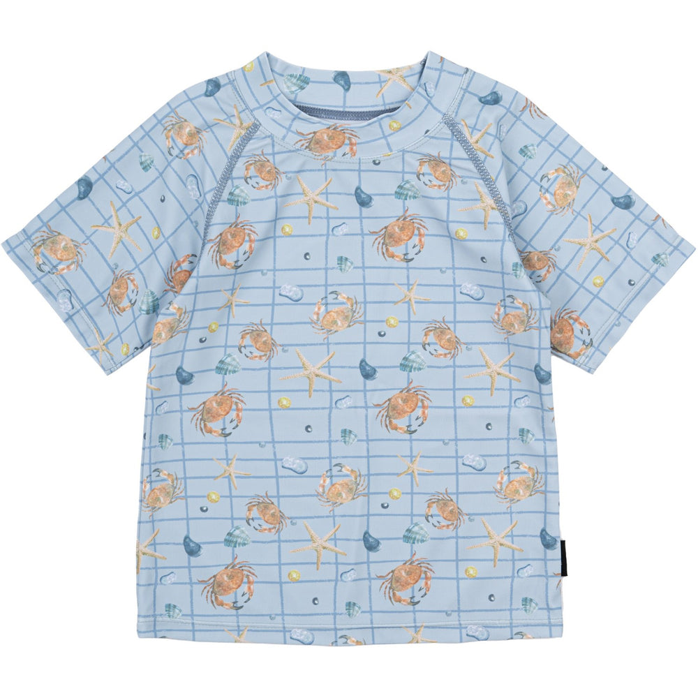 Køb Mikk-Line Faded Denim AOP UV Badetrøje Recycled