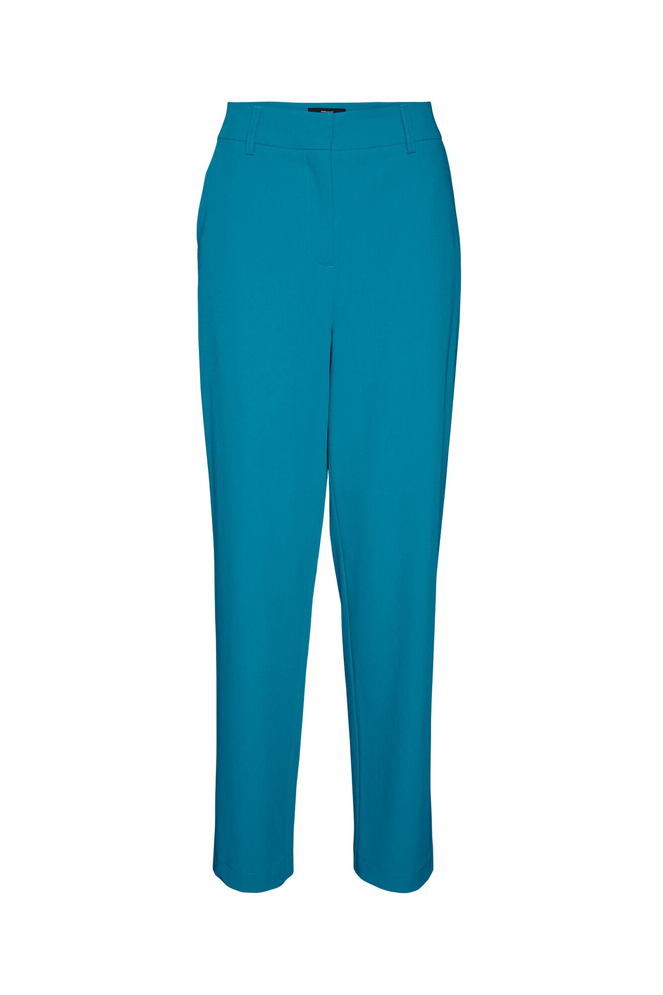 Calça social feminina com dois bolsos - Azul