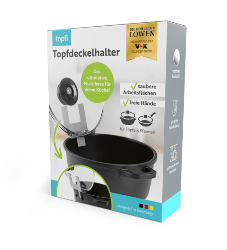 Topfi Topfdeckelhalter Edelstahl
