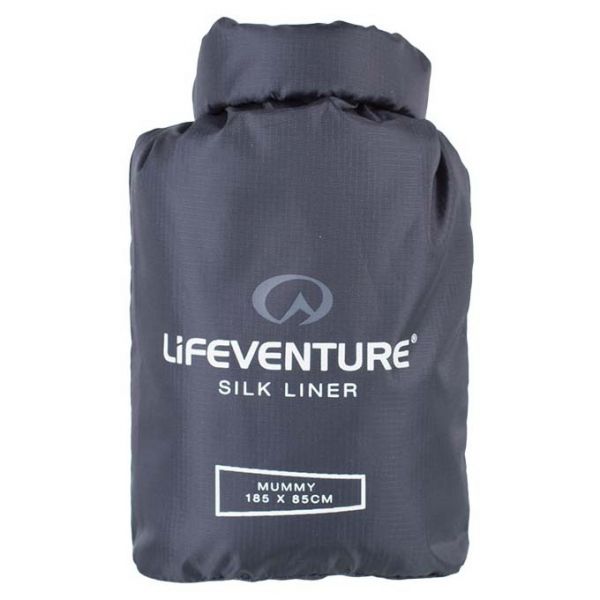 Lifeventure Saco Cama Silk Sleeping Bag Liner Mummy Grey