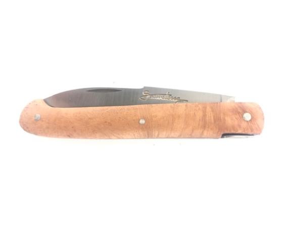 Sauveterre 9 cm Plein Manche Bruyère Couteau de poche par Laguiole en Aubrac