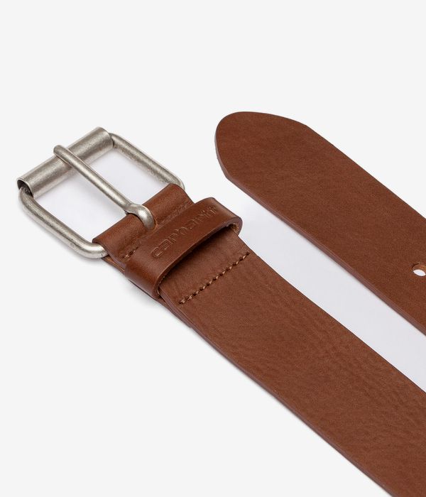Carhartt WIP Script Leather Gürtel (cognac sliver)
