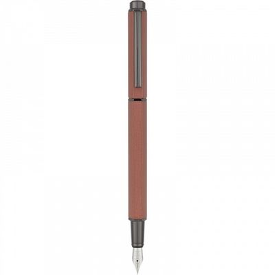 Oberthur Belgrade - Parure de stylo plume et roller - vieux rose