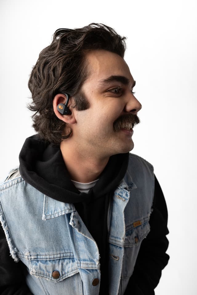 Skullcandy Push Play Active true wireless in-ear øreprop sort/orange