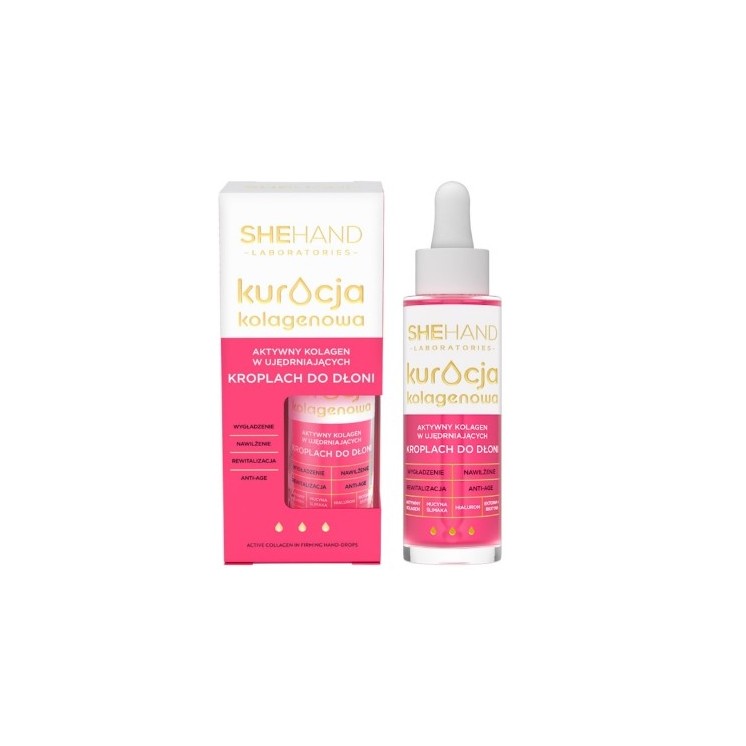 SheHand Collagen Treatment Aktives Kollagen für die Hände in stark straffenden Tropfen 30 ml