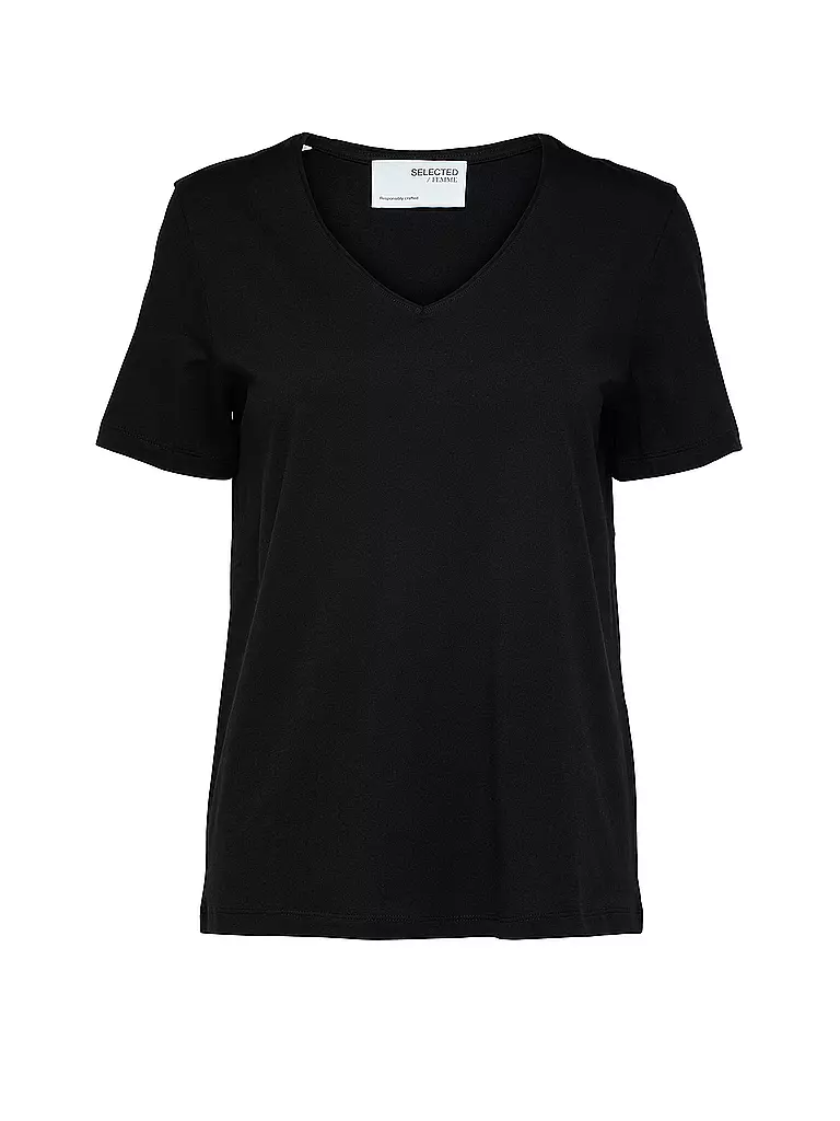 SELECTED FEMME T-Shirt SLFESSENTIAL schwarz