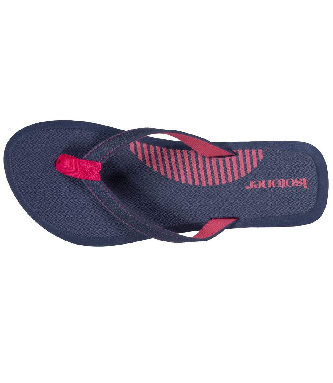 Isotoner Tongs femme tige bicolor