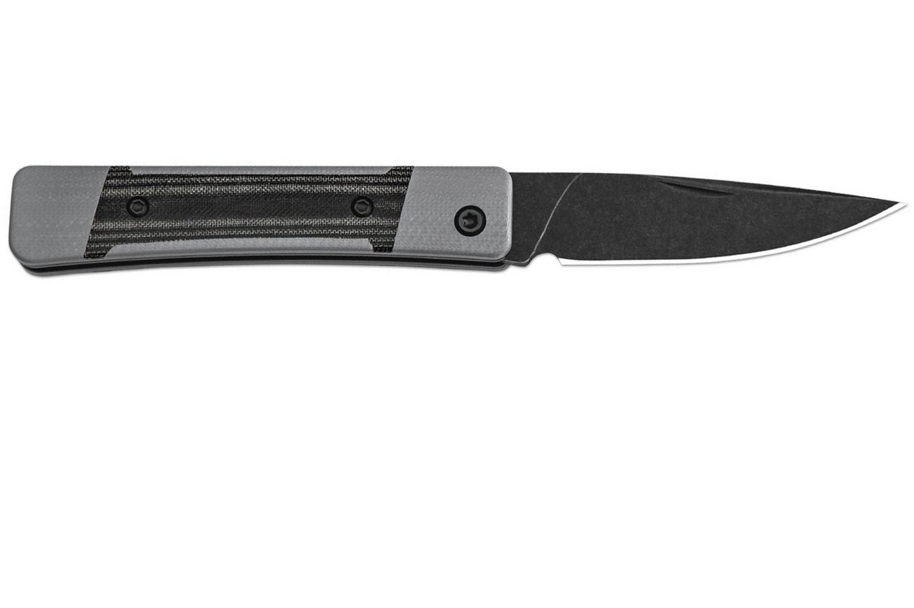 Kizer Little Grand V2670A2 Blackwashed Nitro-V, Grey G10 Black Micarta, zakmes, Jonathan Styles design