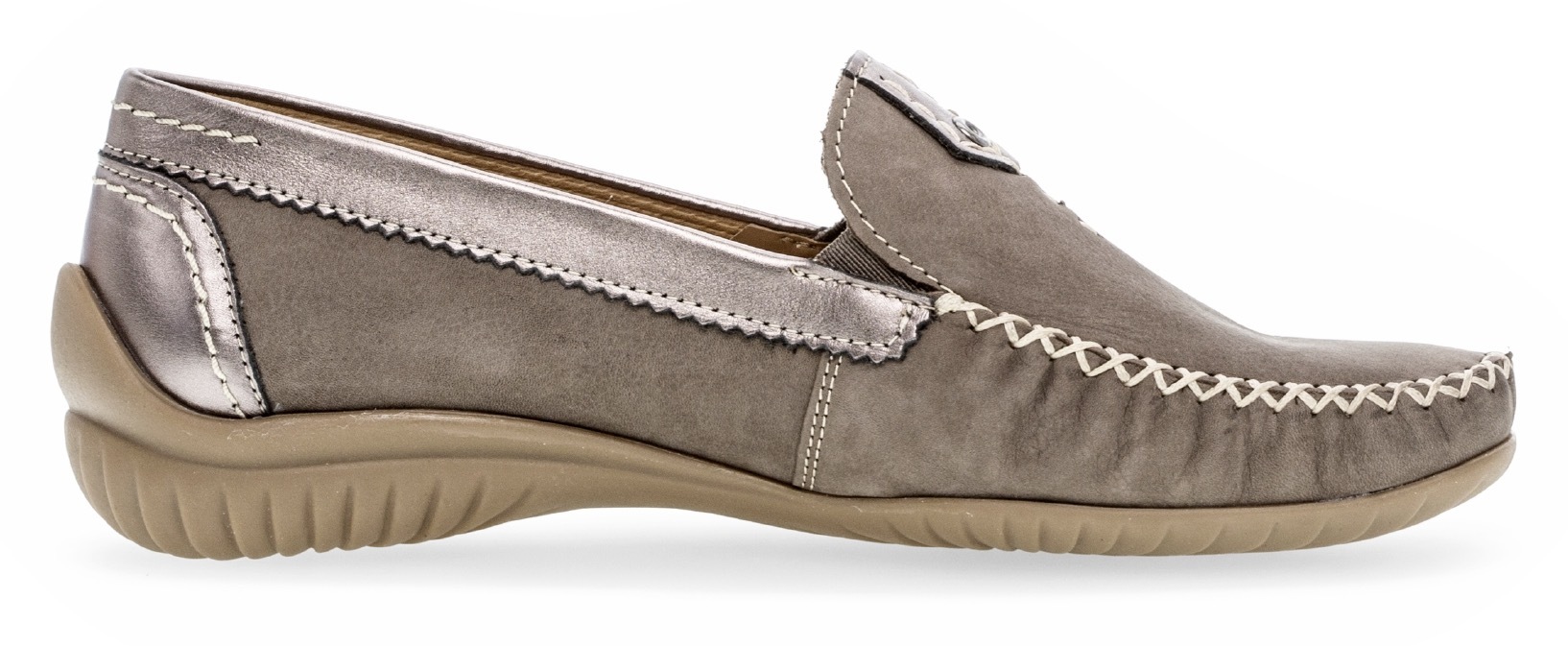 Gabor Mokassin »FLORENZ«  Slipper, Schlupfschuh mit Gummizug, Weite G (=weit)