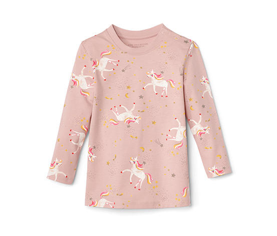 2 Langarmshirts, Einhorn