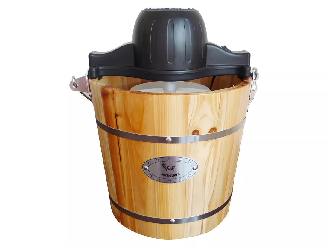 Sorbetière électrique GIVRETO en bois 3.5 L