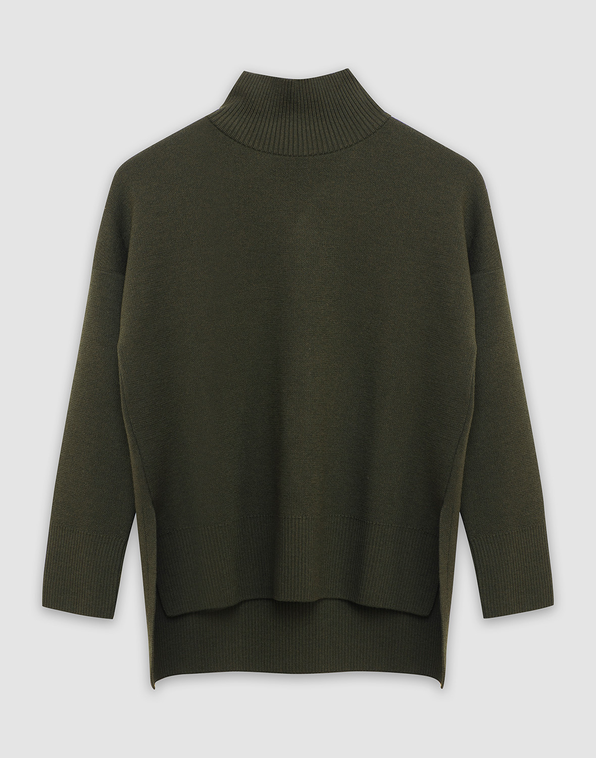 Sweater met hoge hals van merinowol voor dames