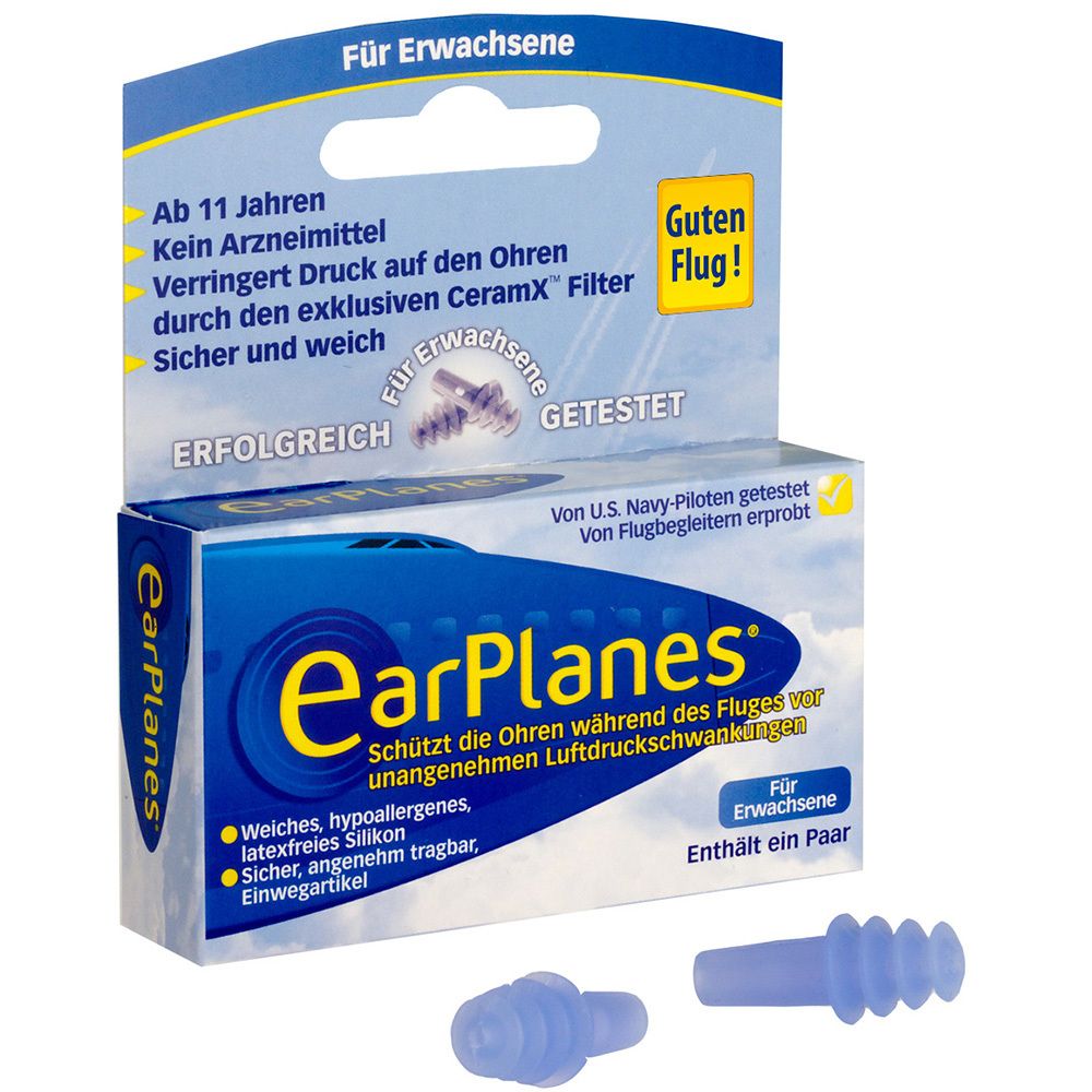 EarPlanes® Ohrstöpsel für Erwachsene