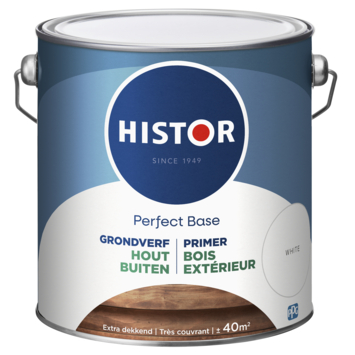 Histor Perfect Base grondverf buiten hout wit 2,5 liter