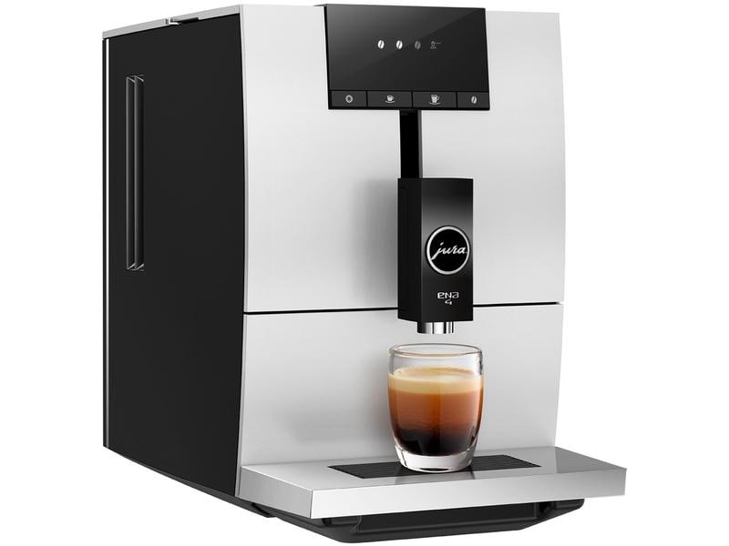 JURA Kaffeevollautomat ENA 4 Platin (SB) Kompakter Eintassen-Vollautomat