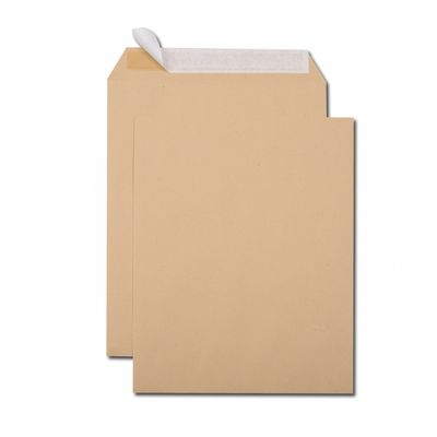 GPV - 250 Pochettes Enveloppes 24 260 x 330 mm - 90 gr - sans fenêtre - kraft - bande adhésive