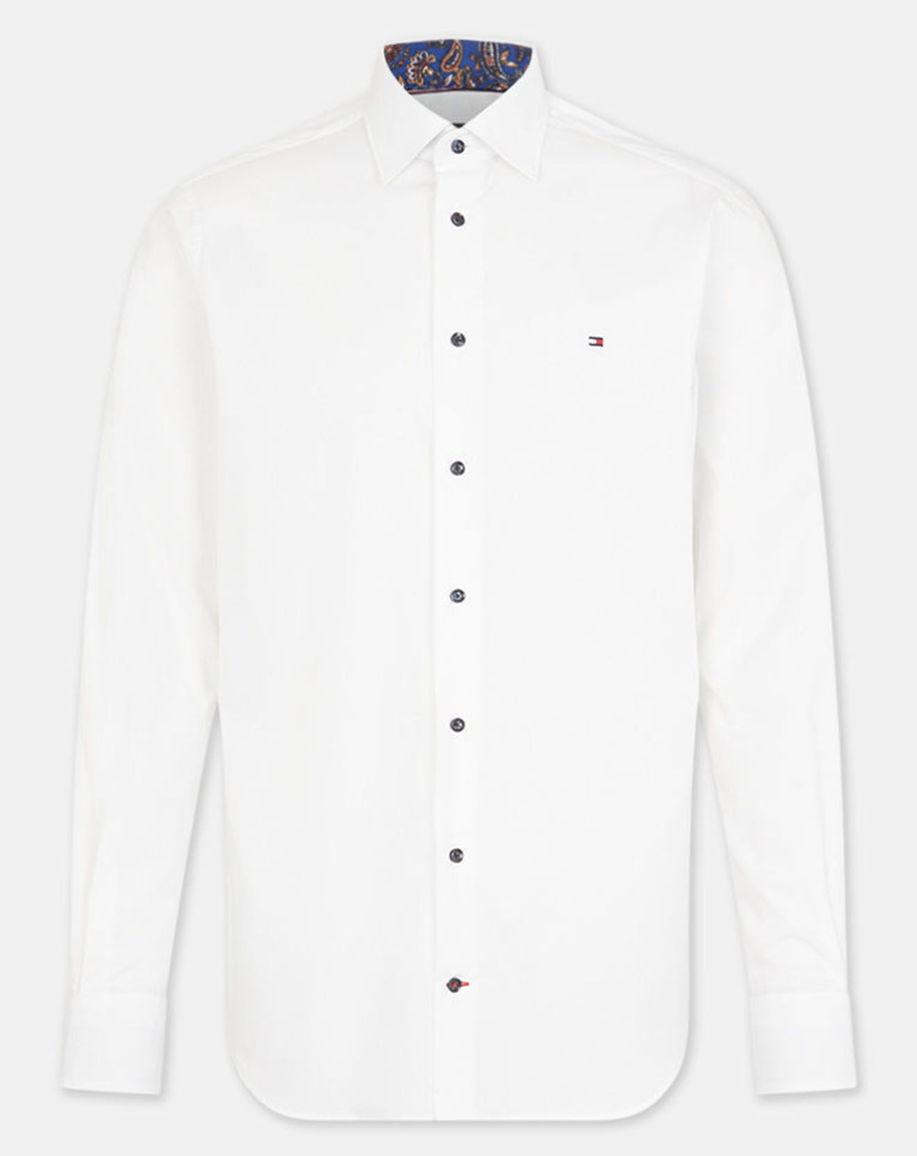Tommy Hilfiger Chemise droite en Popeline Solid  blanche