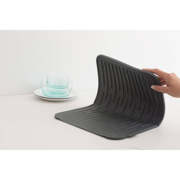 Brabantia Sink Side afdruipmat siliconen 44 x 32 cm - Dark Grey