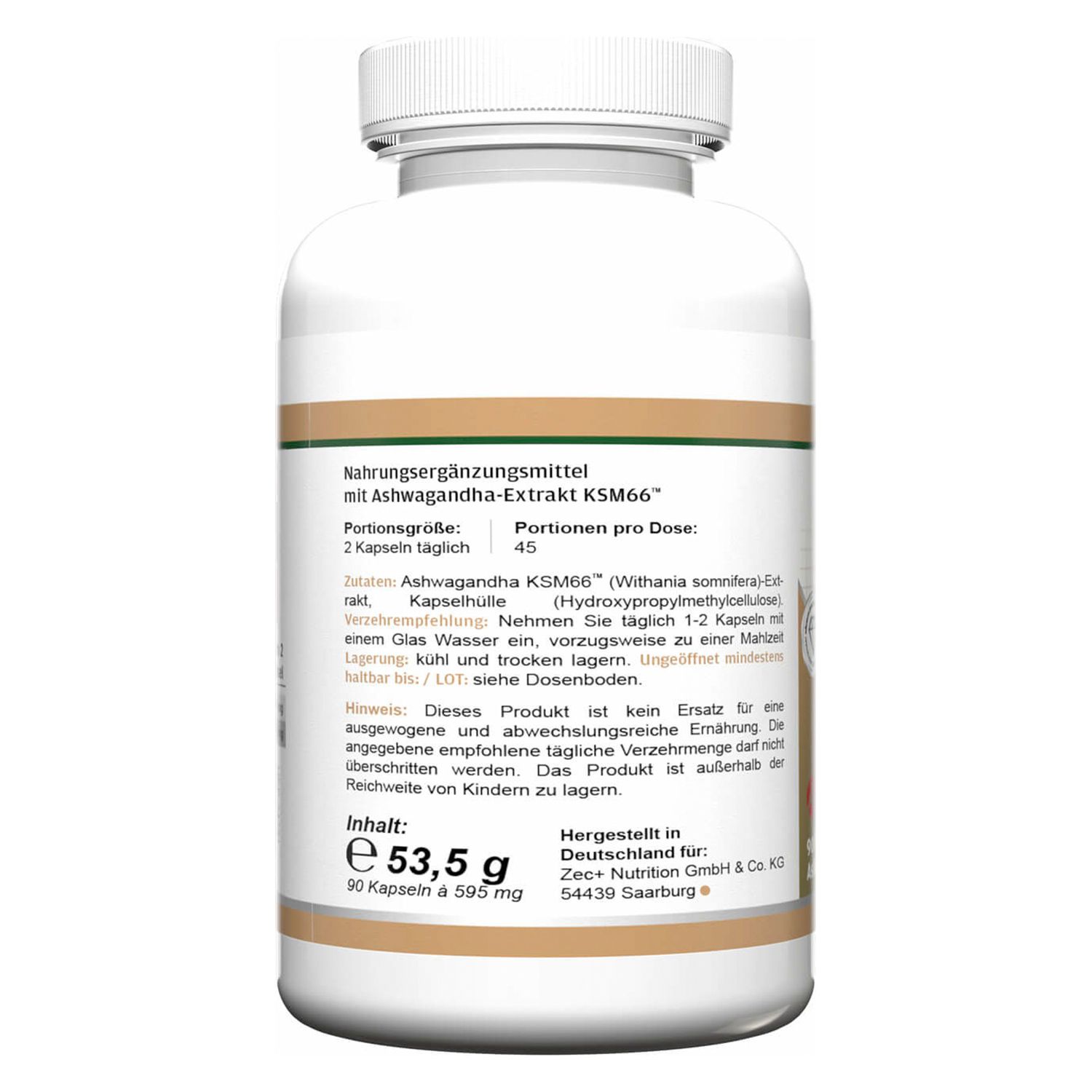 HEALTH+ ASHWAGANDHA mit KSM-66
