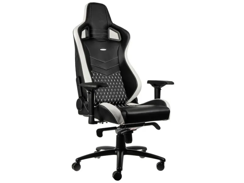 noblechairs EPIC Ægte læder Gaming Stol- Sort/hvid/rød