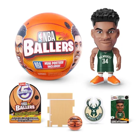 Zuru 5 Surprise NBA Ballers Capsule, 1 Original verschlossener Karton mit 12 Kapseln
