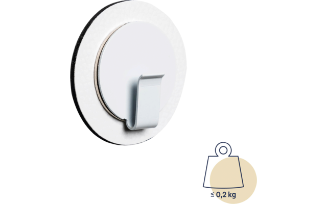 Silwy Magnet-Haken CLEVER BLACK inkl. Pad BLACK