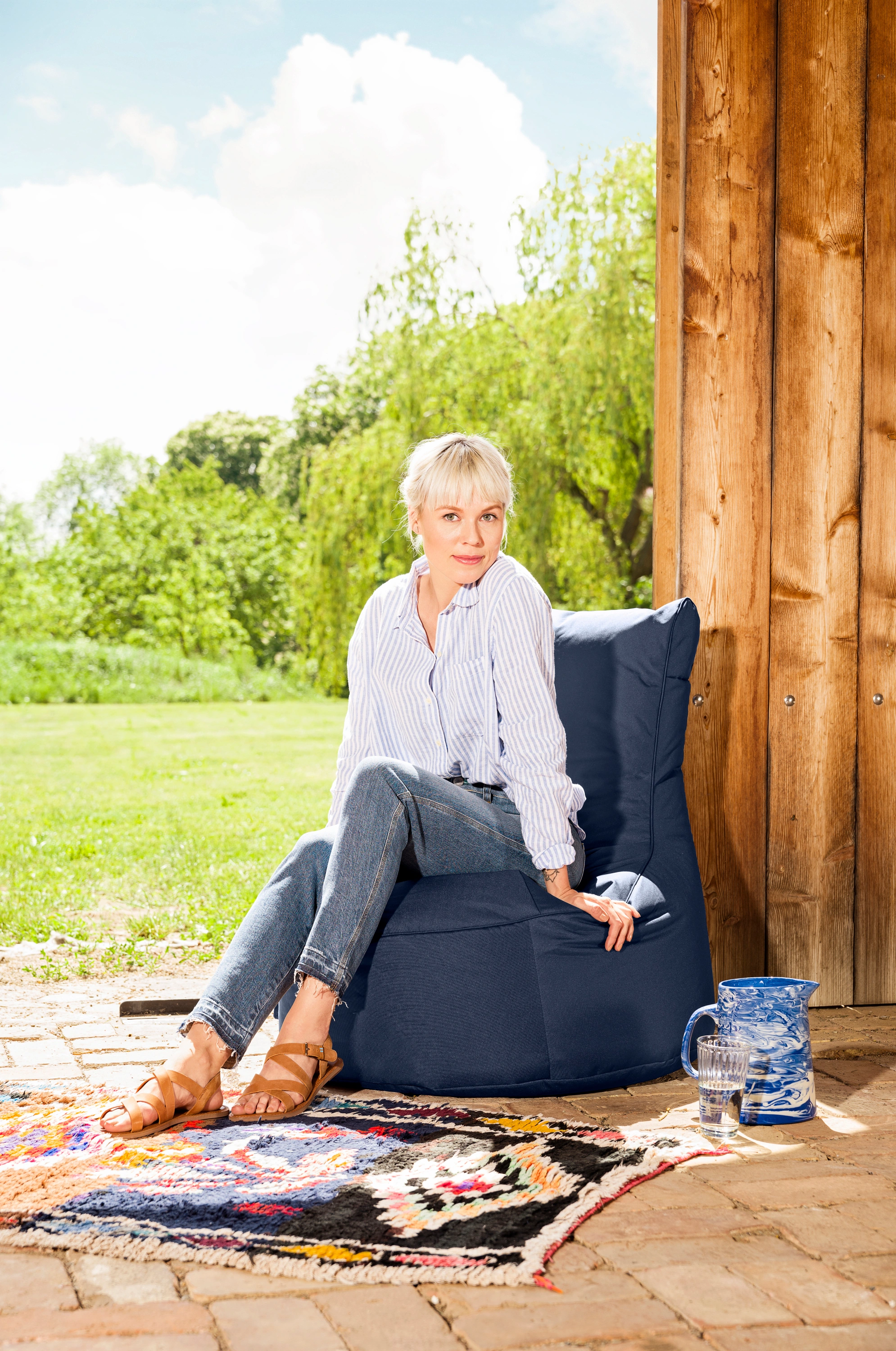 Sitzsack Swing SCUBA (Farbe: jeansblau)