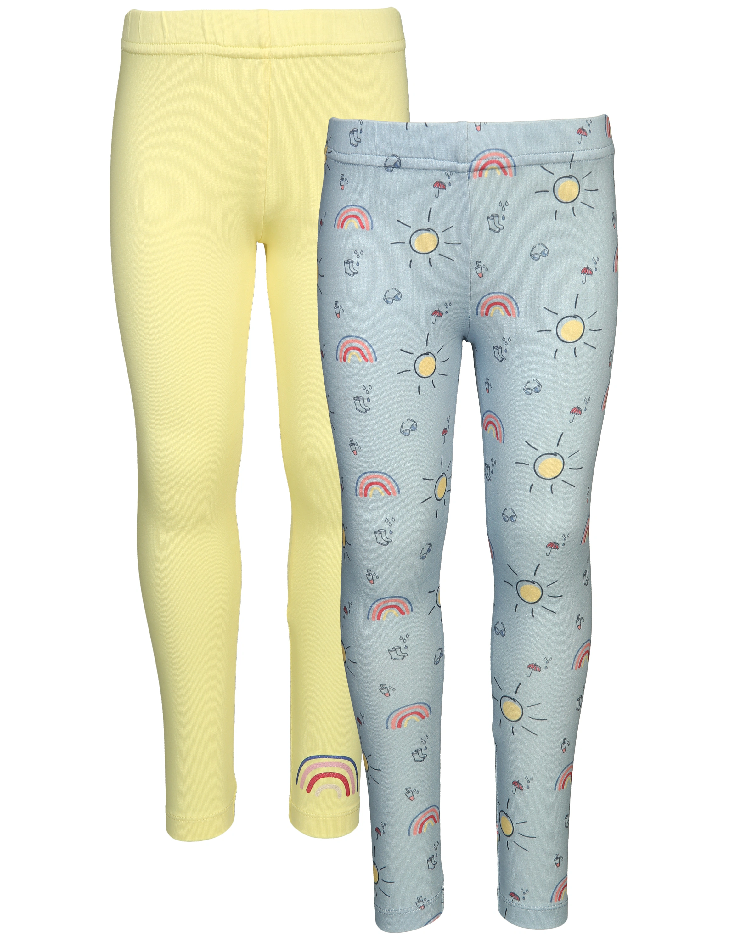 Leggings FLORIDA 2er-Pack in blau/gelb