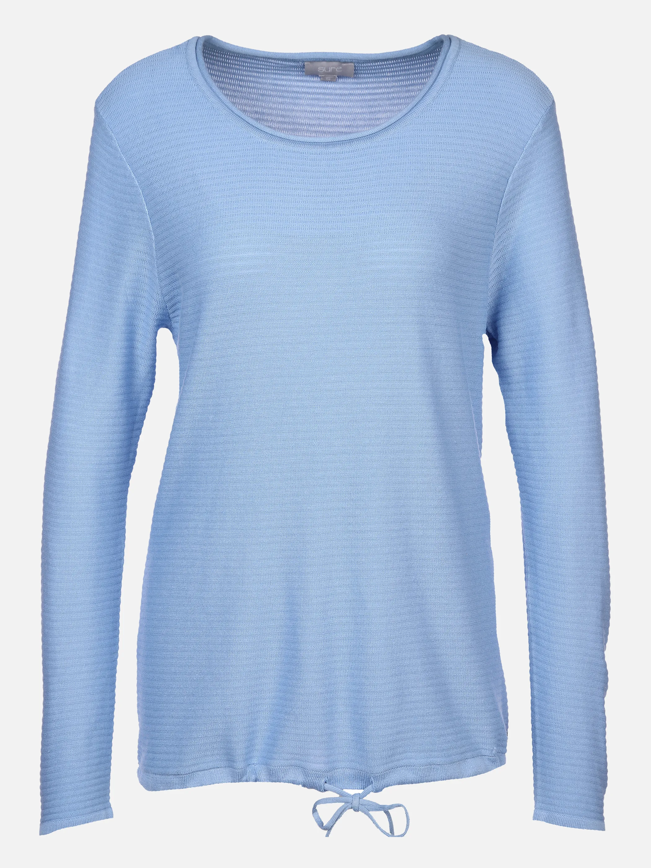 Damen Strukturshirt mit Kordelzug