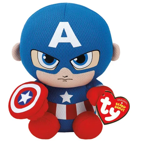 ty Marvel Avengers Plüsch Captain America, 15 cm