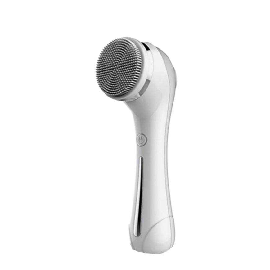 (6-tlg. Set) 2in1 Elektrischer USB Gesichtsreiniger / Gesichtsmassage Tiefenreinigung Reinigungsbürste - Weiss