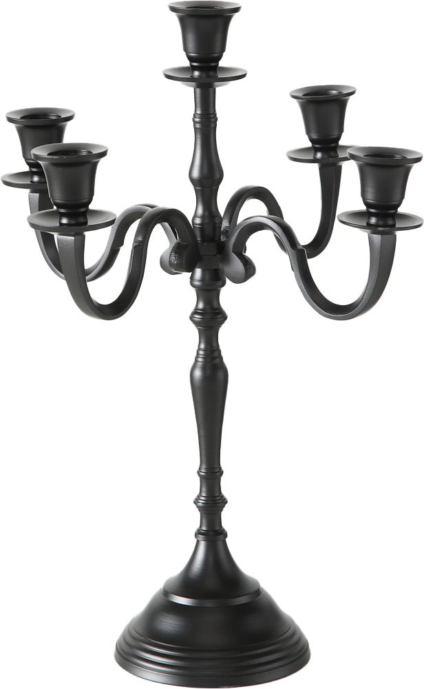 Boltze kandelaar Victoria zwart D 30 H 40 cm